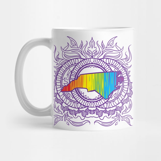 North Carolina Mandala Pride by Manfish Inc.